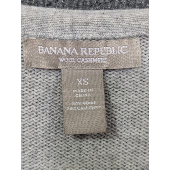 Banana Republic Cashmere Sweater Womens XS Colorblock Neon Classic Preppy Basic - Picture 2 of 8